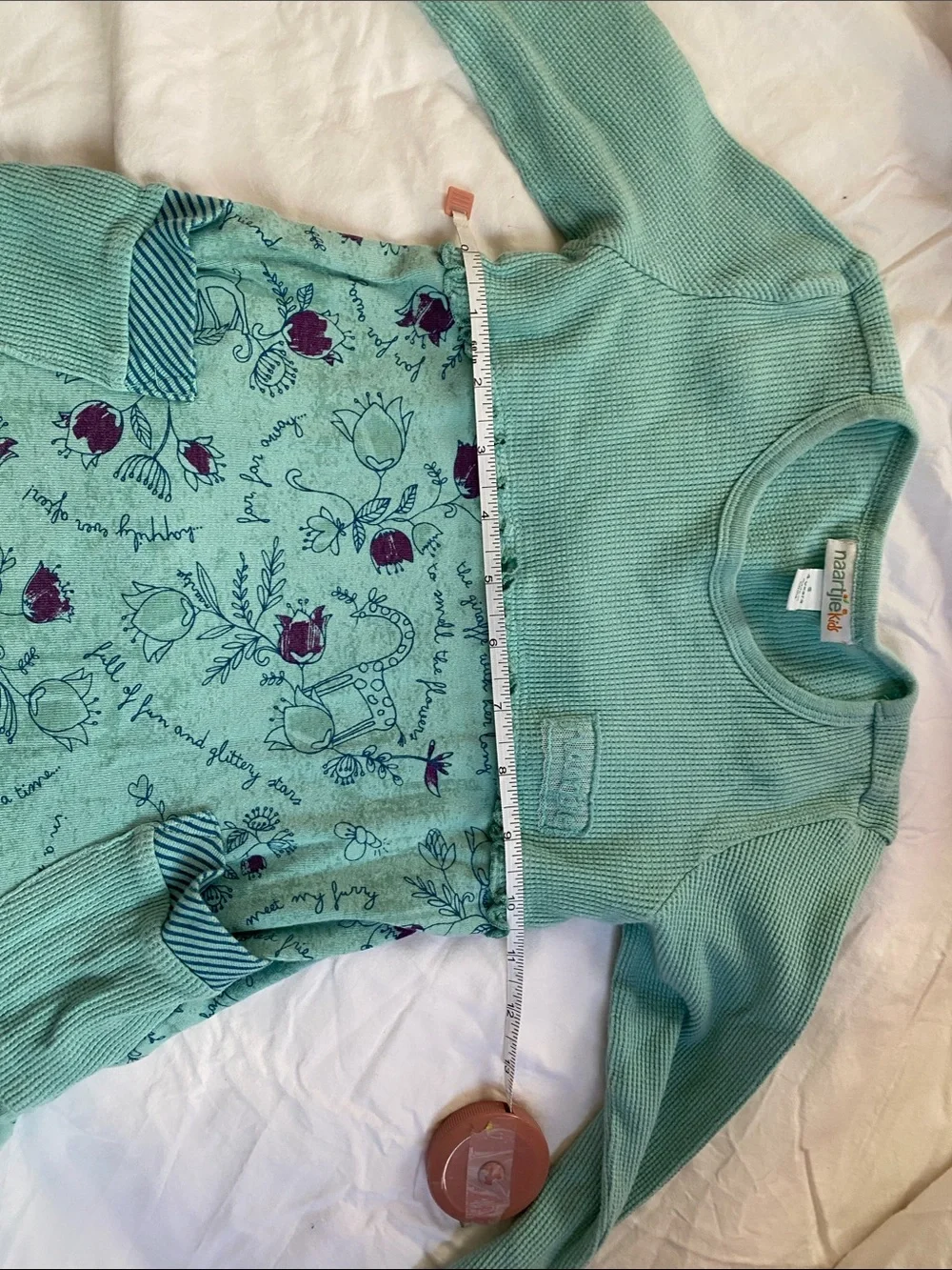naartjie Kids Seafoam Waffle Knit Top